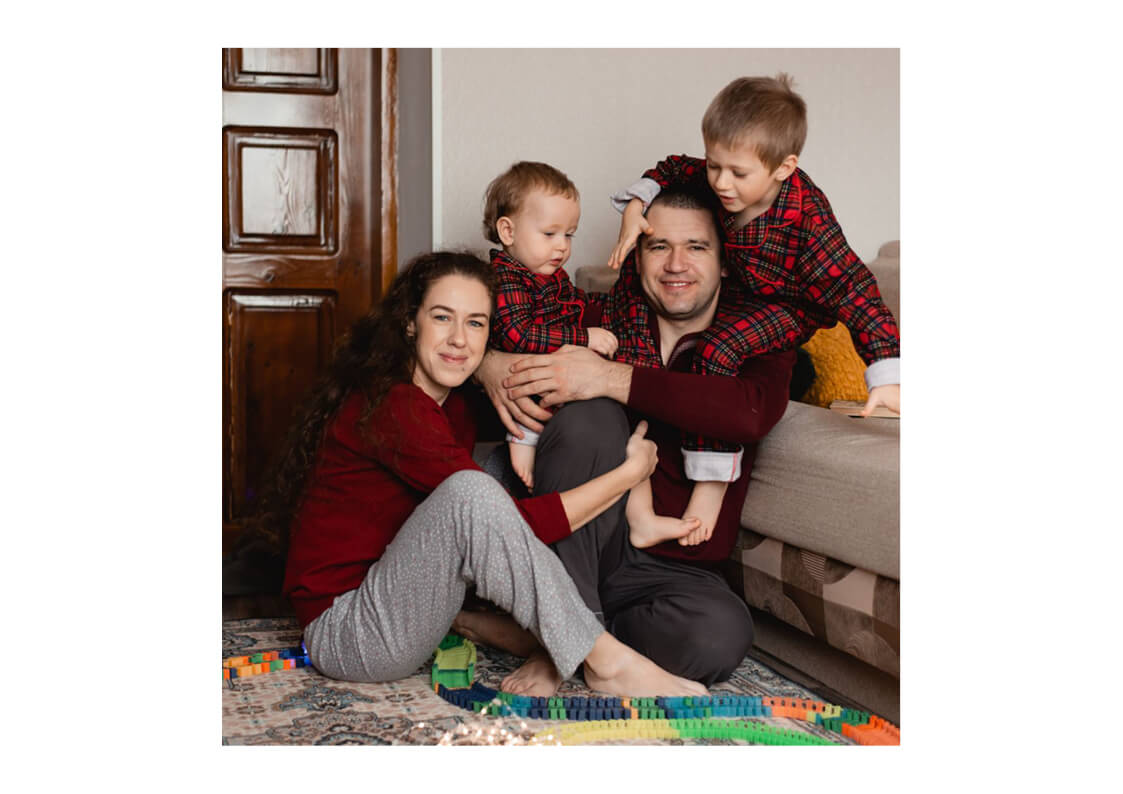 Ирина Укштейн с семьёй